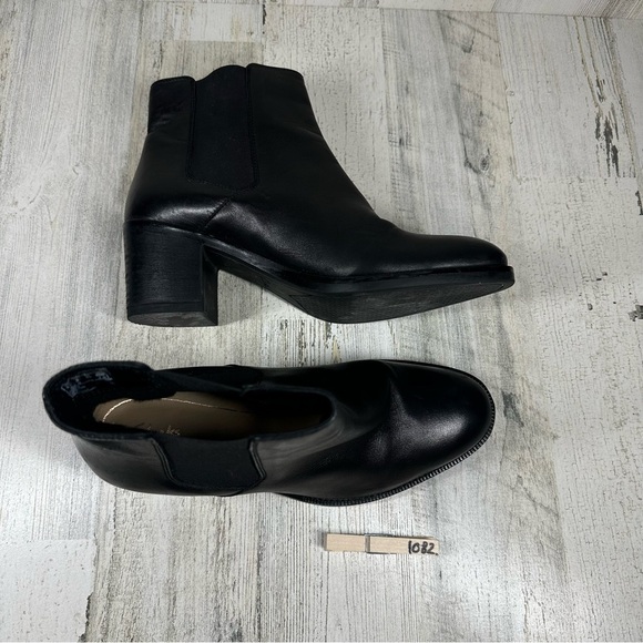 Clarks Mascarpone Bay Women's Black Leather Slip On Chelsea Boots #1082 - Picture 12 of 12